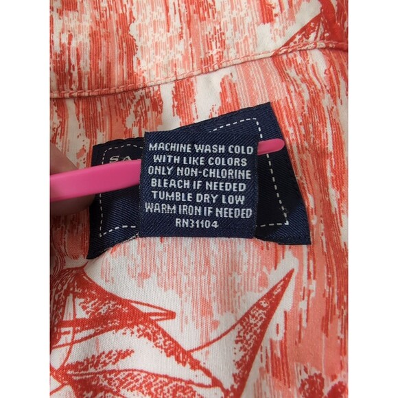 SADDLEBRED Nautical Print Multicolor Men's Button Up Shirt Size Medium - Picture 11 of 11